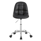 Chaise de bureau à domicile sans accoudoirs Javlergo, chaise de bureau d'ordinateur réglable en hauteur avec roulettes