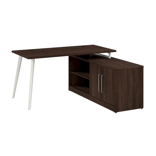 Bureau d'angle 60W avec meuble de rangement