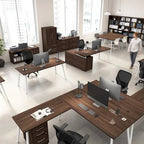 Vista 60W L Shaped Desk with Storage Cabinet