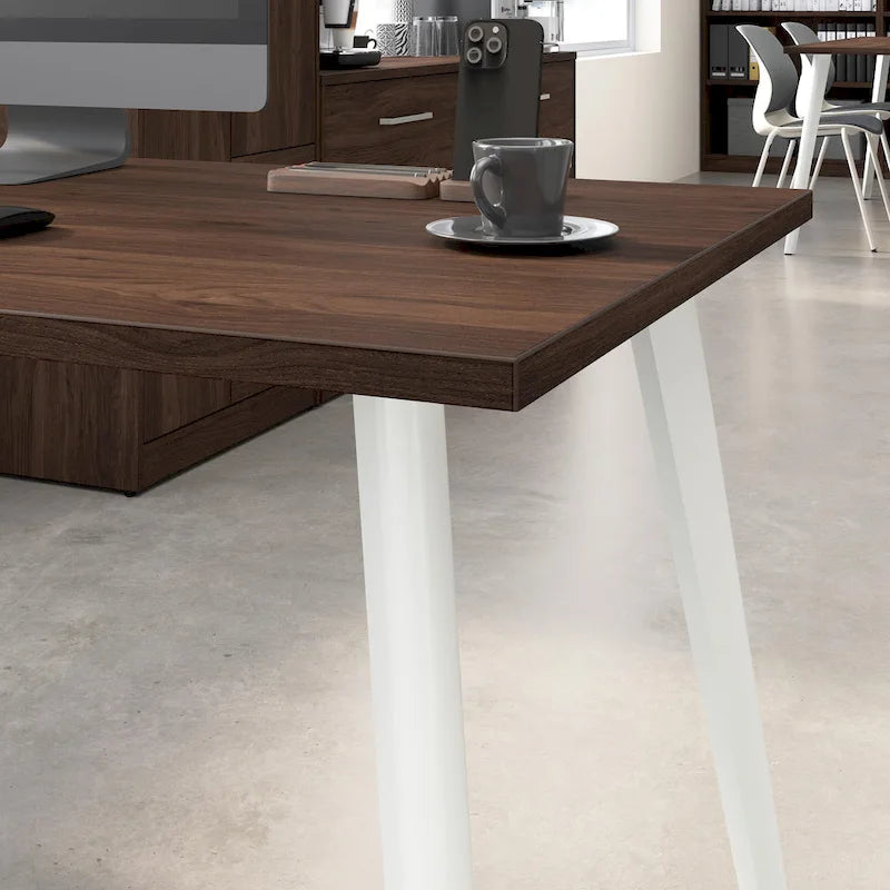 Vista 60W L Shaped Desk with Storage Cabinet