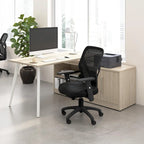 Vista 60W L Shaped Desk with Storage Cabinet