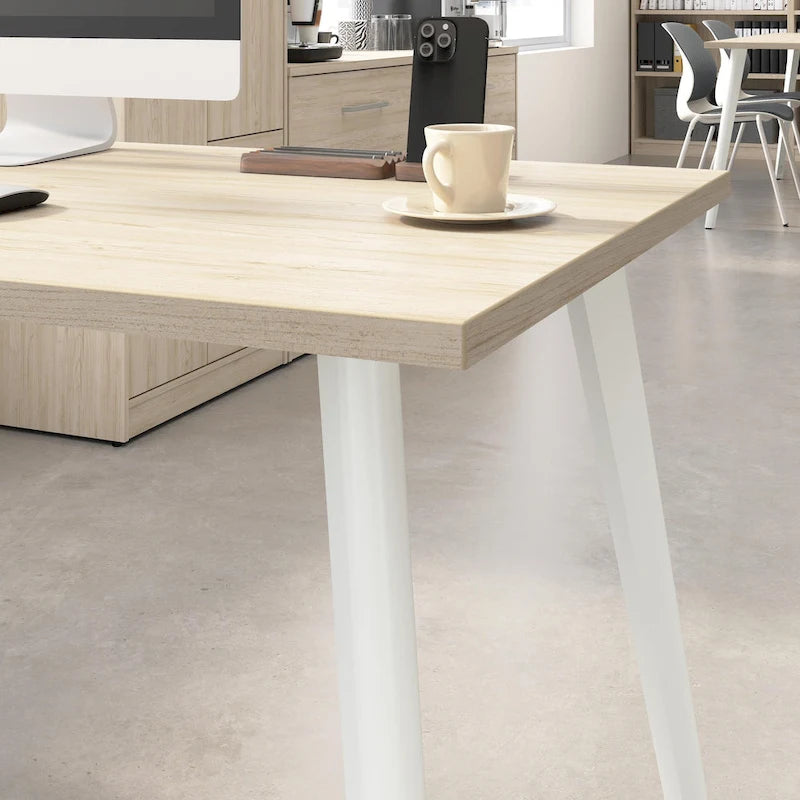 Vista 60W L Shaped Desk with Storage Cabinet