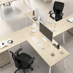 Vista 60W L Shaped Desk with Storage Cabinet
