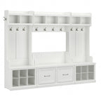 Woodland Full Entryway Storage Set with Coat Rack by Bush Furniture
