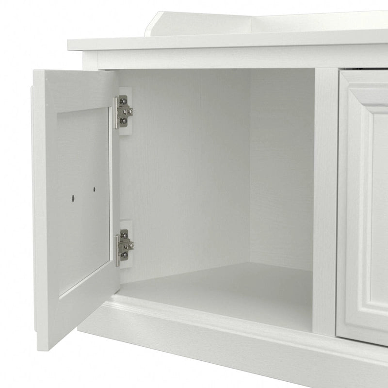 Woodland Full Entryway Storage Set with Coat Rack by Bush Furniture