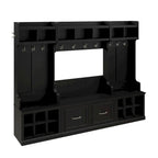 Woodland Full Entryway Storage Set with Coat Rack by Bush Furniture