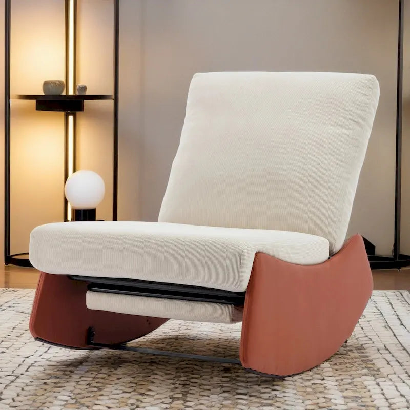  Modern Rocking Chair Recliner with Footrest