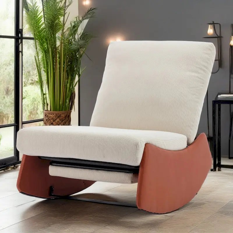 Modern Rocking Chair Recliner with Footrest