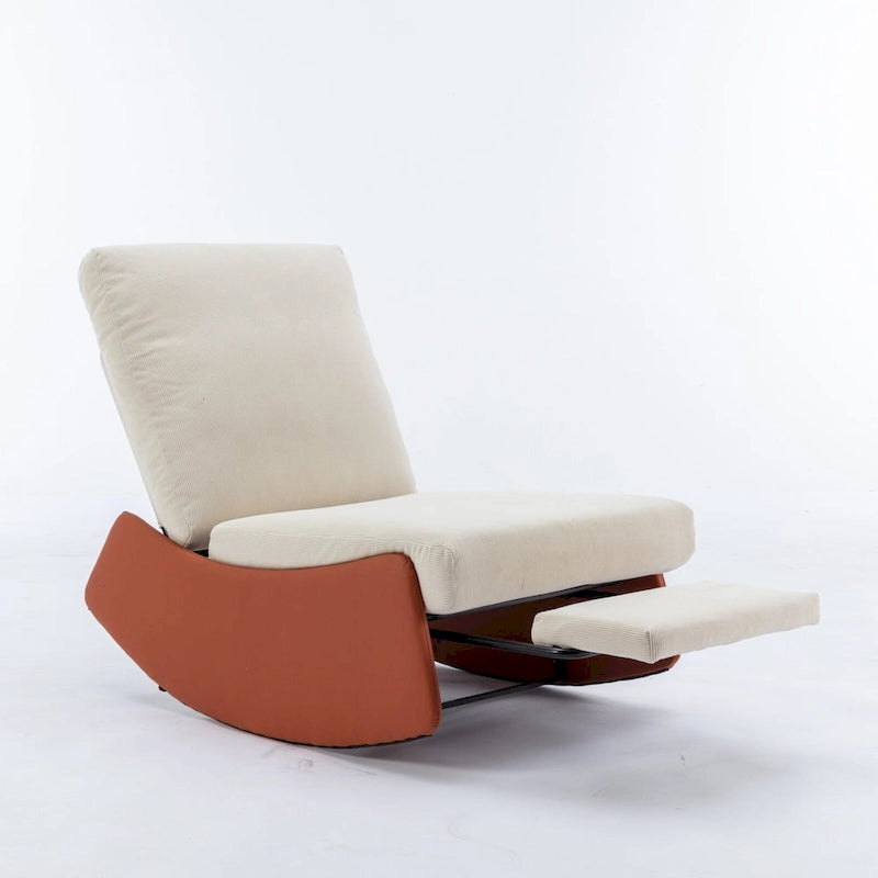 Modern Rocking Chair Recliner with Footrest