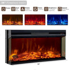 Fireplace TV Stand for 80 Inch TV, Entertainment Center,Media Console