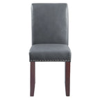Chaise Parsons Copper Grove Five Bridge Eco en similicuir avec clous