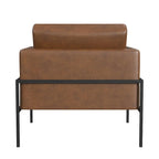 Fauteuil club moderne HomePop rembourré avec cadre en métal