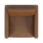 Fauteuil club moderne HomePop rembourré avec cadre en métal