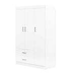 Armoire 3 portes avec 2 tiroirs