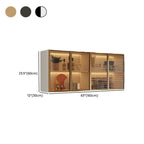 Armoire de cuisine murale grise en bois pour rangement