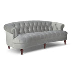 Canapé capitonné chesterfield La Rosa 84 en velours, style moderne du milieu du siècle