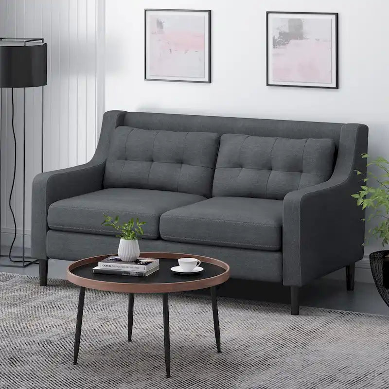 Galene Contemporary Fabric Loveseat by  - 58.00 W x 33.50 L x 34.50 H