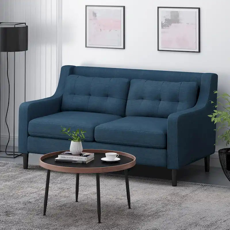 Galene Contemporary Fabric Loveseat by  - 58.00 W x 33.50 L x 34.50 H
