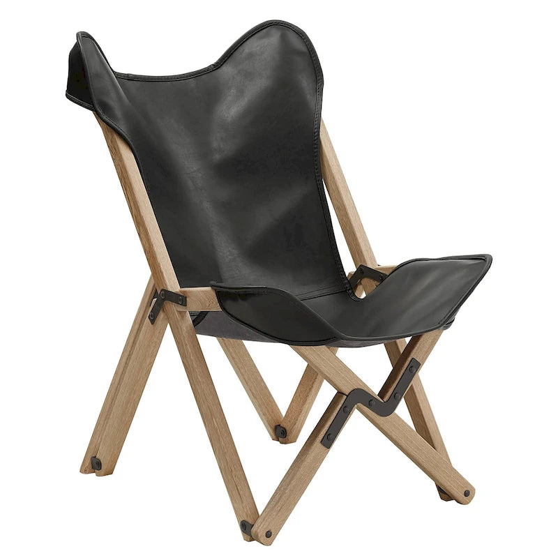 Cantu Genuine Top Grain Leather Tripolina Sling Chair by