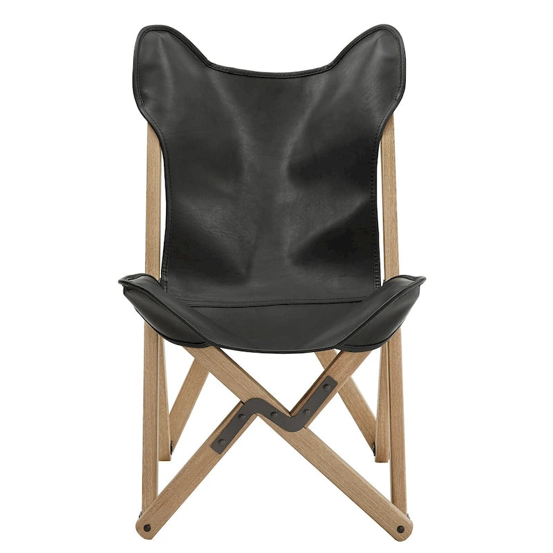 Cantu Genuine Top Grain Leather Tripolina Sling Chair by