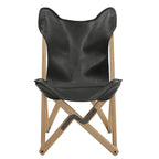 Cantu Genuine Top Grain Leather Tripolina Sling Chair by