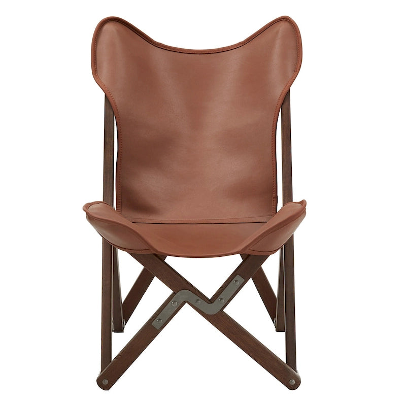 Cantu Genuine Top Grain Leather Tripolina Sling Chair by