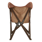 Cantu Genuine Top Grain Leather Tripolina Sling Chair by