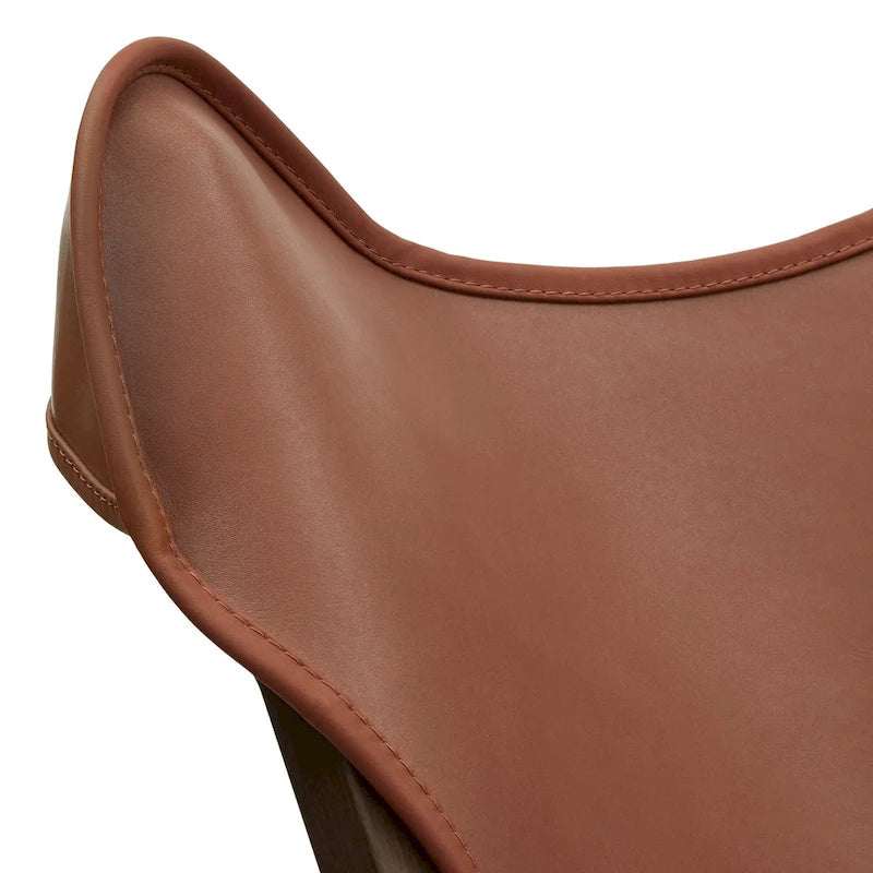 Cantu Genuine Top Grain Leather Tripolina Sling Chair by