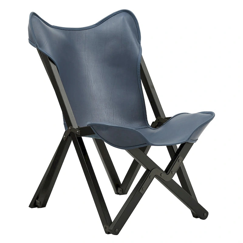Cantu Genuine Top Grain Leather Tripolina Sling Chair by