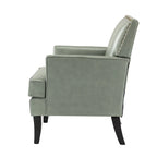 Nileus Modern Classic Polyester Accent Chair with Solid Wooden Legs Set of 2 by