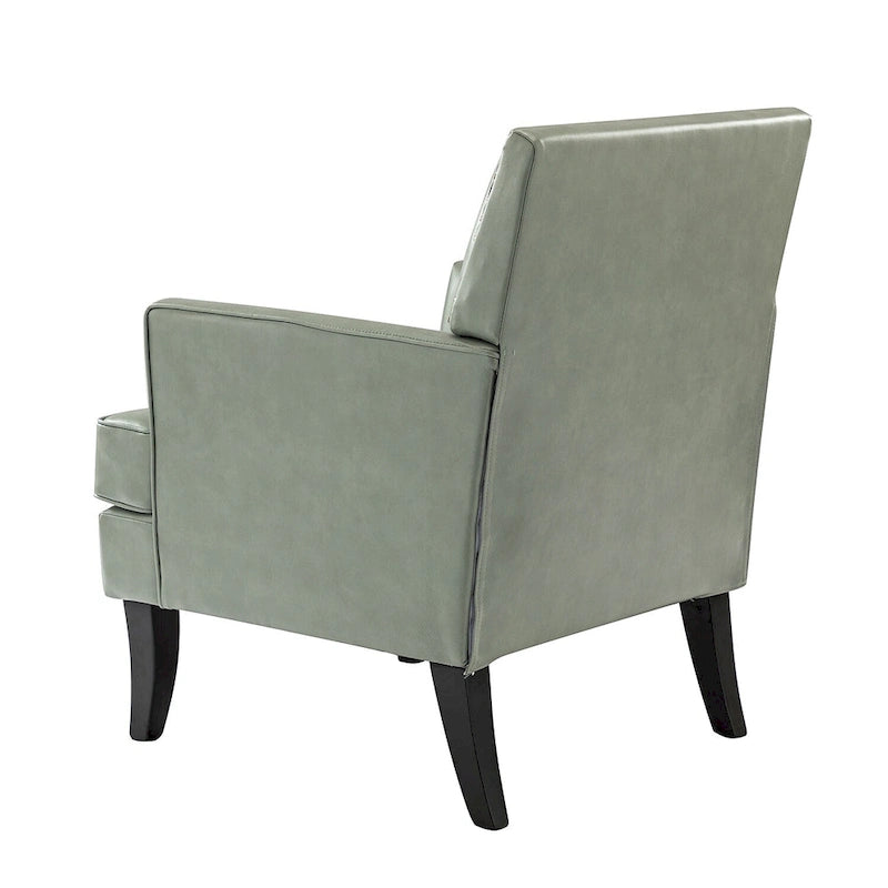 Nileus Modern Classic Polyester Accent Chair with Solid Wooden Legs Set of 2 by