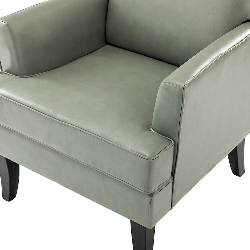 Nileus Modern Classic Polyester Accent Chair with Solid Wooden Legs Set of 2 by