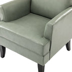 Nileus Modern Classic Polyester Accent Chair with Solid Wooden Legs Set of 2 by