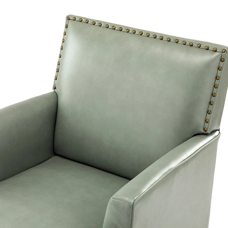 Nileus Modern Classic Polyester Accent Chair with Solid Wooden Legs Set of 2 by