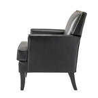 Nileus Modern Classic Polyester Accent Chair with Solid Wooden Legs Set of 2 by