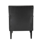 Nileus Modern Classic Polyester Accent Chair with Solid Wooden Legs Set of 2 by