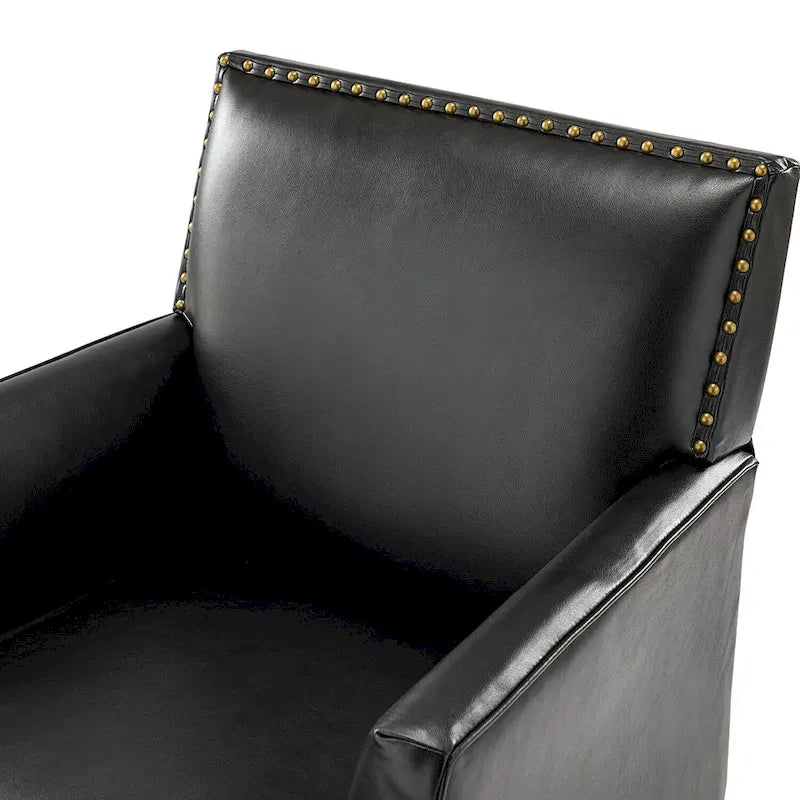 Nileus Modern Classic Polyester Accent Chair with Solid Wooden Legs Set of 2 by