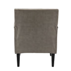 Nileus Modern Classic Polyester Accent Chair with Solid Wooden Legs Set of 2 by