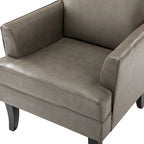 Nileus Modern Classic Polyester Accent Chair with Solid Wooden Legs Set of 2 by