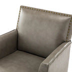 Nileus Modern Classic Polyester Accent Chair with Solid Wooden Legs Set of 2 by