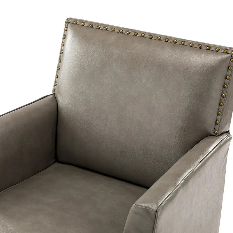 Nileus Modern Classic Polyester Accent Chair with Solid Wooden Legs Set of 2 by