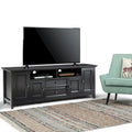  Halifax 72 inch Wide Solid Wood Transitional TV Stand - 72w x 19d x 26 h