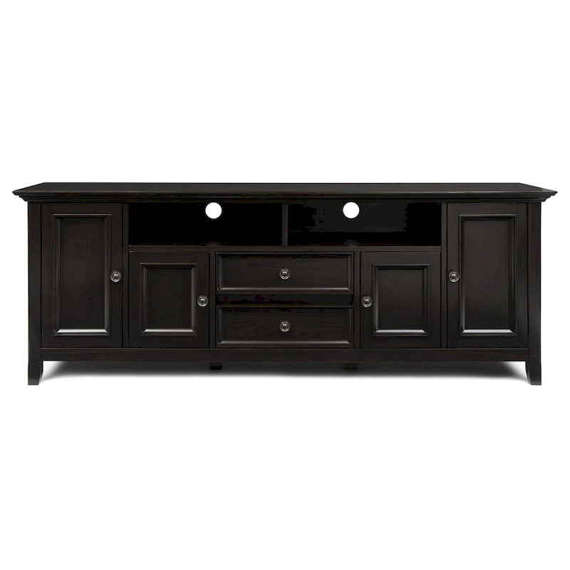 Halifax 72 inch Wide Solid Wood Transitional TV Stand - 72w x 19d x 26 h