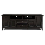 Halifax 72 inch Wide Solid Wood Transitional TV Stand - 72w x 19d x 26 h