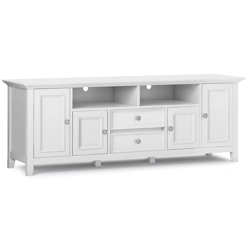 Halifax 72 inch Wide Solid Wood Transitional TV Stand - 72w x 19d x 26 h