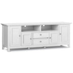 Halifax 72 inch Wide Solid Wood Transitional TV Stand - 72w x 19d x 26 h