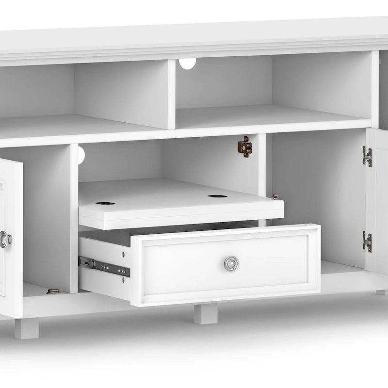 Halifax 72 inch Wide Solid Wood Transitional TV Stand - 72w x 19d x 26 h