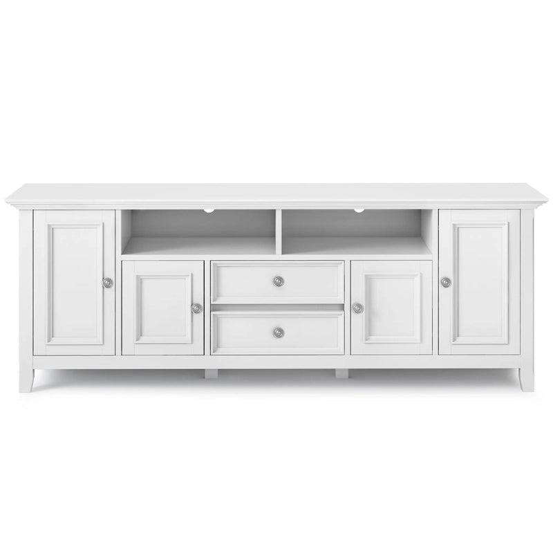 Halifax 72 inch Wide Solid Wood Transitional TV Stand - 72w x 19d x 26 h