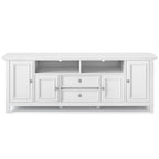 Halifax 72 inch Wide Solid Wood Transitional TV Stand - 72w x 19d x 26 h