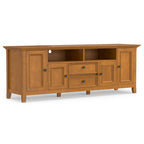 Halifax 72 inch Wide Solid Wood Transitional TV Stand - 72w x 19d x 26 h